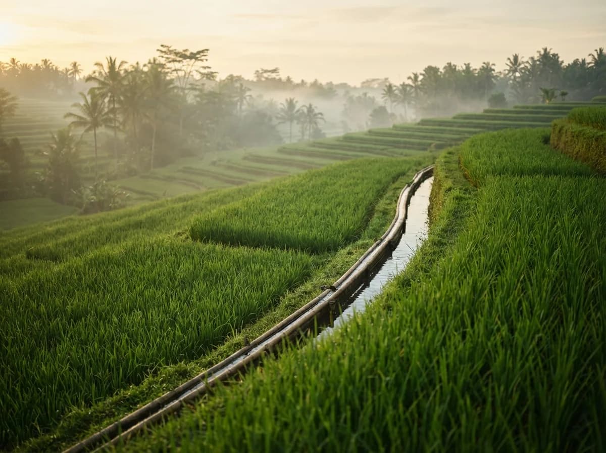 Lush Bali rice terraces symbolizing growth