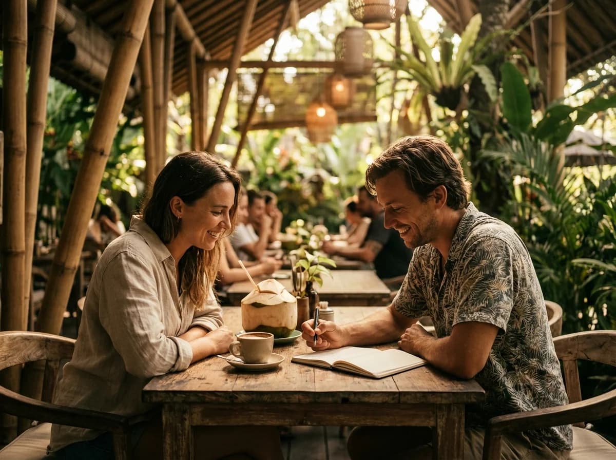 People connecting and laughing together